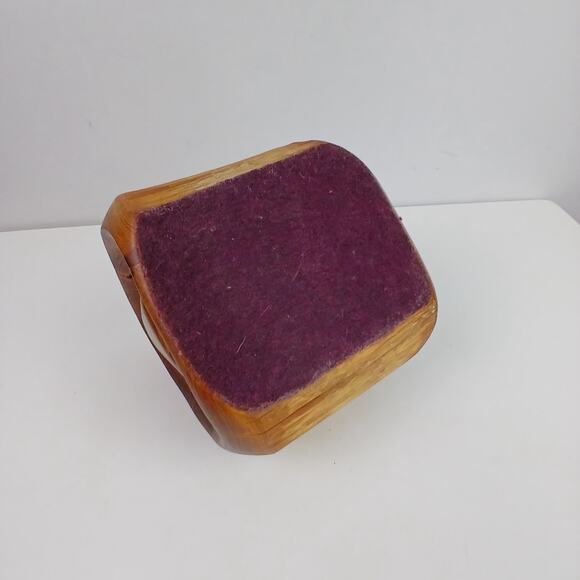 VTG Artisan Made Wooden Stash Box /Organic Natural Wood Design/ Hidden Drawer - Picture 13 of 13